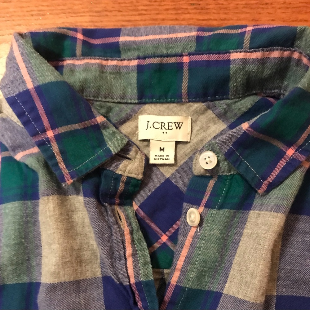 Multi-colored plaid button down - Picture 3 of 3